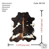Tricolor Cowhide Rug , Size: Jumbo(XL), Code: BN104