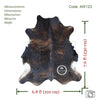 Dark Brindle Tricolor Cowhide Rug , Size: Jumbo(XL), Code: AW123