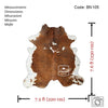 Tricolor Cowhide Rug , Size: Jumbo(XL), Code: BN105