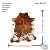 Tricolor Cowhide Rug , Size: Large(L), Code: BN107