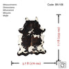 Tricolor Cowhide Rug , Size: Jumbo(XL), Code: BN108