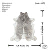 Grey Cowhide Rug , Size: Jumbo(XL), Code: AX73