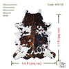 Exotic Tricolor Cowhide Rug , Size: Jumbo(XL), Code: AW129