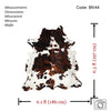 Tricolor Cowhide Rug , Size: Medium(M), Code: BN44