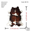 Tricolor Cowhide Rug , Size: X-Jumbo(XXL), Code: BN116