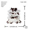 Tricolor Cowhide Rug , Size: X-Jumbo(XXL), Code: AX92