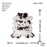 Tricolor Cowhide Rug , Size: X-Jumbo(XXL), Code: AX92