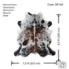 Salt & Pepper Cowhide Rug , Size: X-Jumbo(XXL), Code: BR159