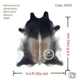 Exotic Cowhide Rug , Size: Large(L), Code: AW53
