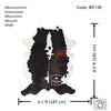 Tricolor Cowhide Rug , Size: X-Jumbo(XXL), Code: BR136
