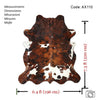 Tricolor Cowhide Rug , Size: Large(L), Code: AX110