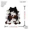 Tricolor Cowhide Rug , Size: X-Jumbo(XXL), Code: BN51