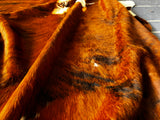 Light Brindle Tricolor Cowhide Rug , Size: Jumbo(XL), Code: AZ16