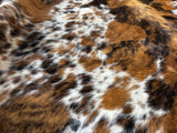 Exotic Tricolor Cowhide Rug , Size: Jumbo(XL), Code: AZ27