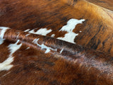 Light Brindle Tricolor Cowhide Rug , Size: Large(L), Code: BN05