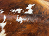 Light Brindle Tricolor Cowhide Rug , Size: Large(L), Code: BN05
