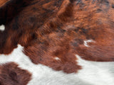 Light Brindle Tricolor Cowhide Rug , Size: Jumbo(XL), Code: BN24