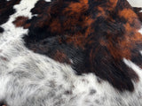 Tricolor Cowhide Rug , Size: Medium(M), Code: BN44