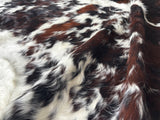 Exotic Tricolor Cowhide Rug , Size: Jumbo(XL), Code: BN86
