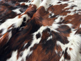 Exotic Tricolor Cowhide Rug , Size: Small(S), Code: BN89
