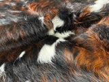 Tricolor Cowhide Rug , Size: Medium(M), Code: BN98