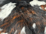 Tricolor Cowhide Rug , Size: Medium(M), Code: BN98