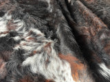 Dark Brindle Tricolor Cowhide Rug , Size: X-Jumbo(XXL), Code: BN115