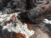 Dark Brindle Tricolor Cowhide Rug , Size: X-Jumbo(XXL), Code: BN115