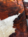 Tricolor Cowhide Rug , Size: X-Jumbo(XXL), Code: BR133