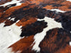 Tricolor Cowhide Rug , Size: Jumbo(XL), Code: BR137