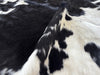 Black and White Cowhide Rug , Size: Large(L), Code: BR138
