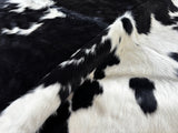 Black and White Cowhide Rug , Size: Large(L), Code: BR138