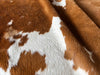Brown and White Cowhide Rug , Size: Large(L), Code: BR139