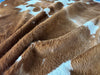 Brown and White Cowhide Rug , Size: Large(L), Code: BR139