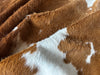 Brown and White Cowhide Rug , Size: Large(L), Code: BR139