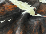 Tricolor Cowhide Rug , Size: Jumbo(XL), Code: BR152