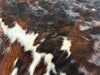 Dark Brindle Tricolor Cowhide Rug , Size: X-Jumbo(XXL), Code: BR169