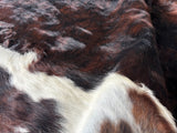 Dark Brindle Tricolor Cowhide Rug , Size: X-Jumbo(XXL), Code: BR169