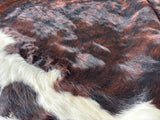 Dark Brindle Tricolor Cowhide Rug , Size: X-Jumbo(XXL), Code: BR169