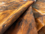 Light Brindle Tricolor Cowhide Rug , Size: Jumbo(XL), Code: BR179