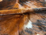 Light Brindle Tricolor Cowhide Rug , Size: Jumbo(XL), Code: BR179