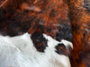 Light Brindle Tricolor Cowhide Rug , Size: X-Jumbo(XXL), Code: BR180