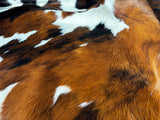 Tricolor Cowhide Rug , Size: X-Jumbo(XXL), Code: BR193