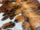 Exotic Tricolor Cowhide Rug , Size: X-Jumbo(XXL), Code: DR01