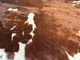 Brown and White Cowhide Rug , Size: Large(L), Code: DR26