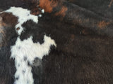 Dark Brindle Tricolor Cowhide Rug , Size: Jumbo(XL), Code: AW185
