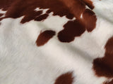 Brown and White Cowhide Rug , Size: X-Jumbo(XXL), Code: AW155
