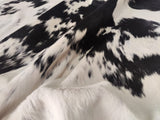 Black and White Cowhide Rug , Size: Large(L), Code: AW152