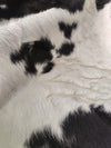 Black and White Cowhide Rug , Size: Large(L), Code: AW150