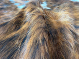 Tricolor Cowhide Rug , Size: Small(S), Code: AW56